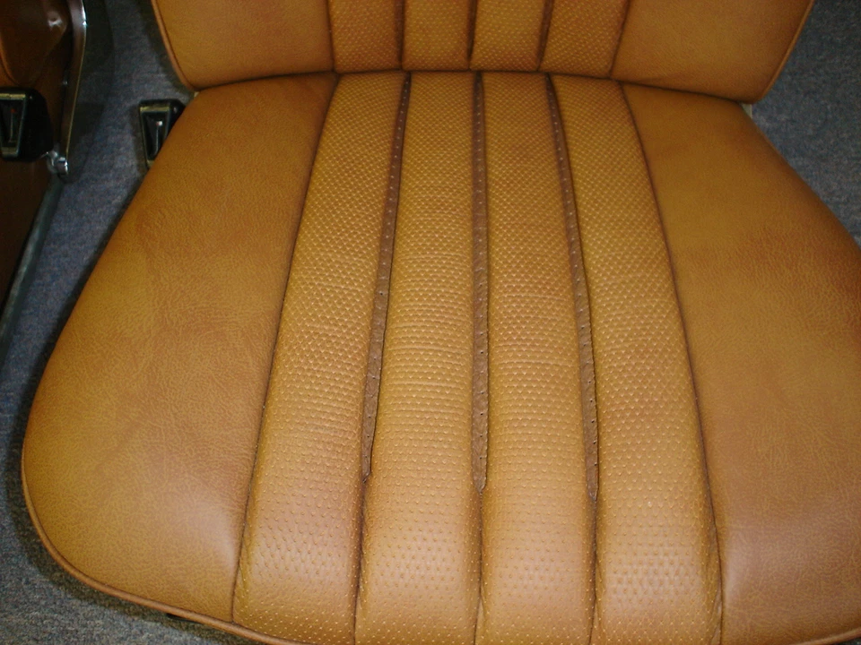 FUNDAS ASIENTO DELANTERAS MERCEDES BENZ 2 PARA W113 PAGODA 230SL 250SL 280SL CUERO Foto 3 de 4