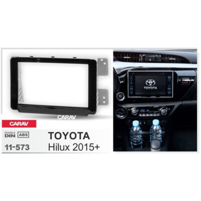 Double Din Radio Panel Frame for Toyota Hilux 2015-2020 Stereo Dash Install Kit