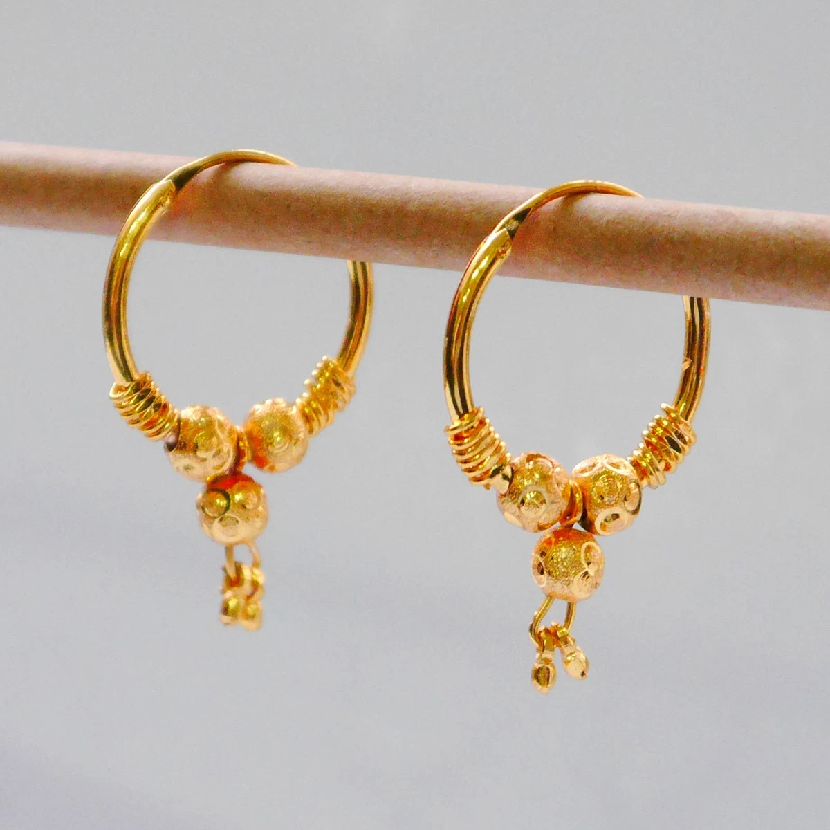 Big gold clearance earrings design