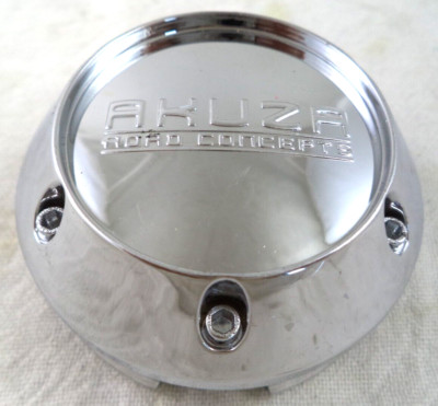 Akuza Wheels Chrome Custom Wheel Center Cap Caps (1)  # SGD0010 / PCW-3E