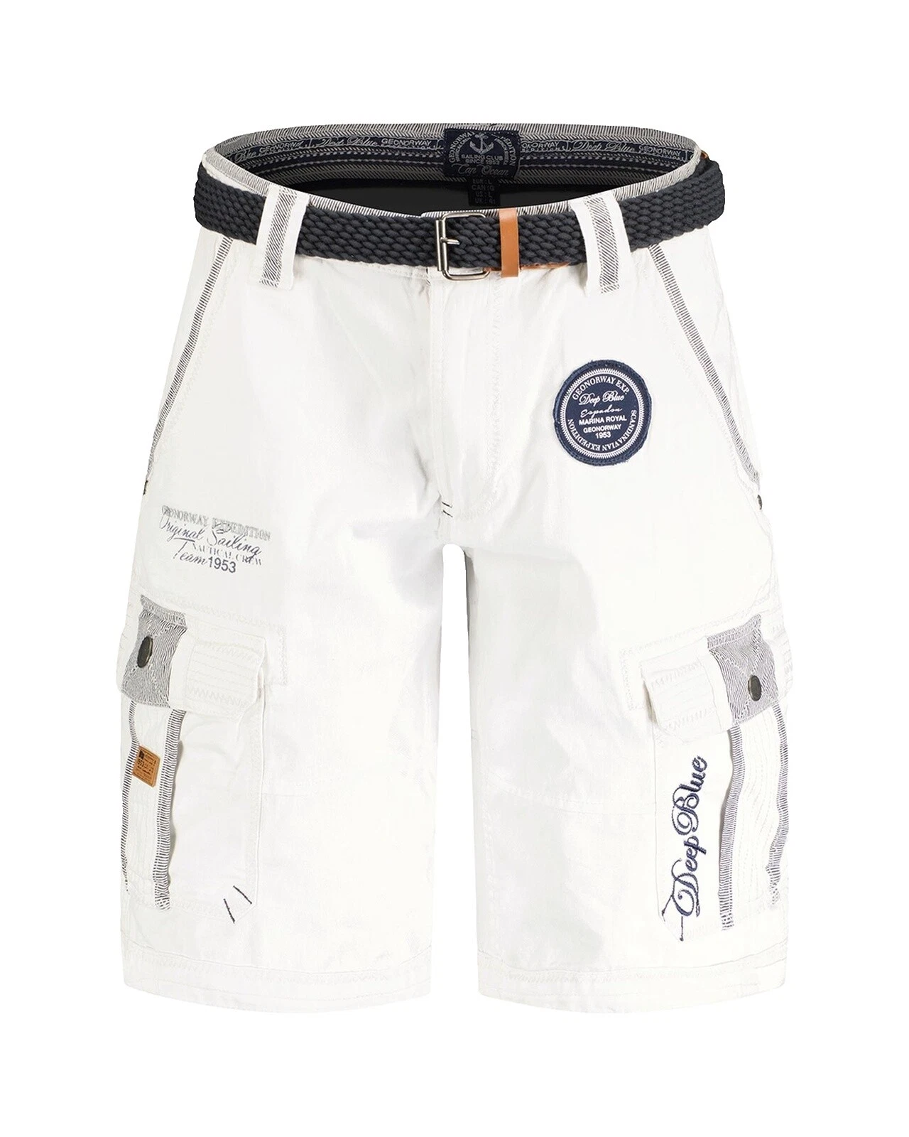 Cotton Regular Size Geographical Norway Shorts for Men