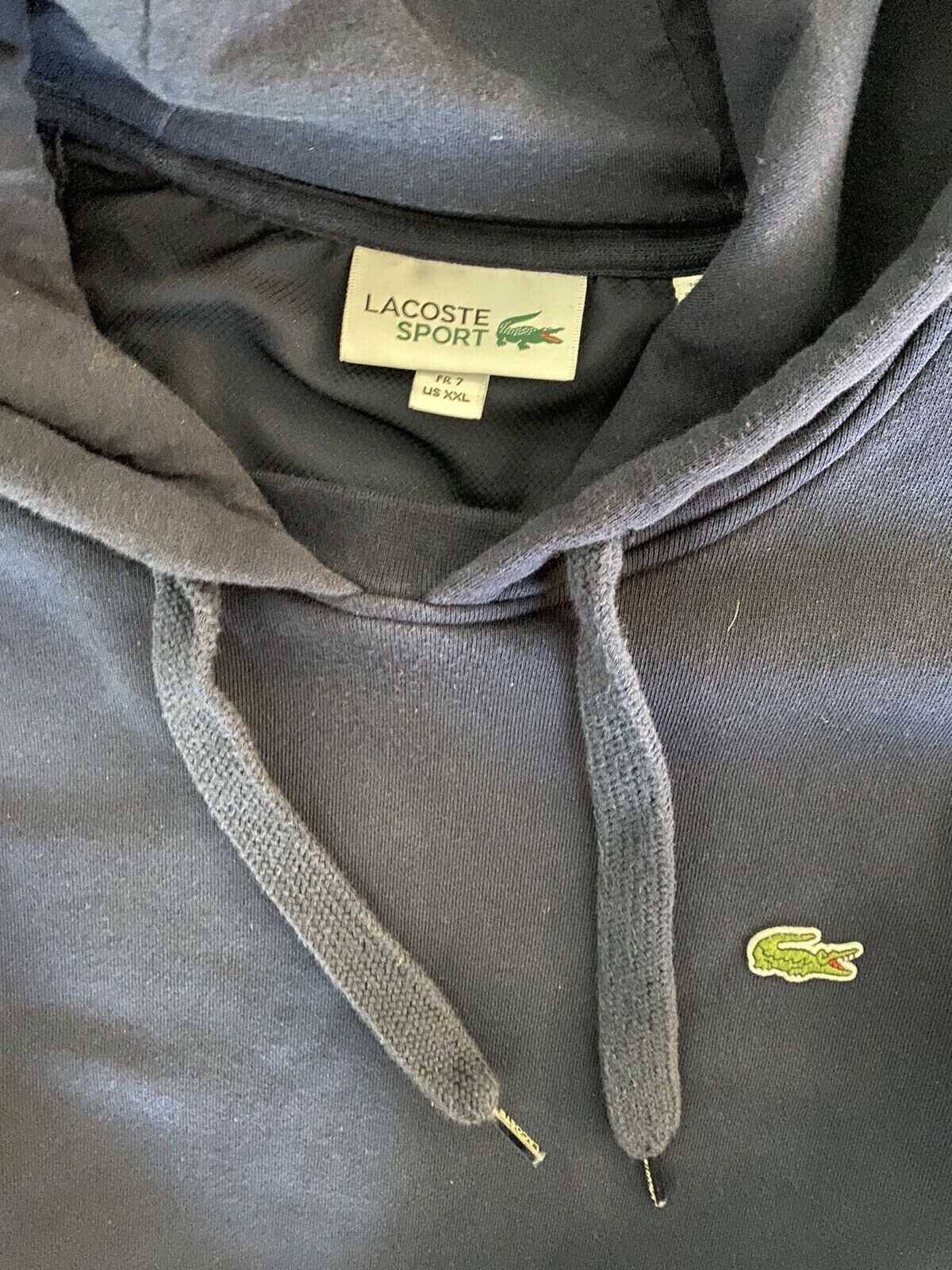 Lacoste Sport Classic Fleece Hoodie Navy Blue France … Gem