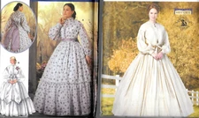 5442 or 5831 Ladies Civil War Reenactment DRESS Historical Patterns S6-24 UCFF