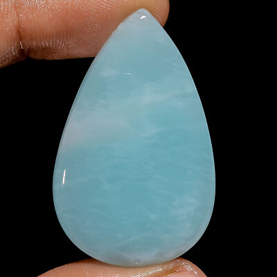 100% Natural Amazonite Pear Shape Cabochon Gemstone 55.5 Ct. 40X25X5 mm GC-39607