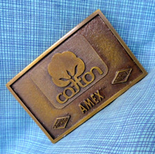 Cotton Emblem Promo Belt Buckle Growers Producers AMEX AMCHEM Vintage 70s.NOX279