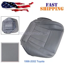 For 2000 2002 Toyota 4Runner Driver & Passenger Bottom Leather Seat Cover Gray