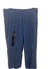 Banana Republic Blue Striped Hayden Pants Size 6P Petite 