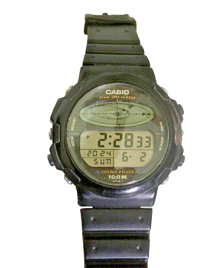 Casio CGW-50 Cosmo Phase 100m Digital Planetarium Watch | eBay Casio CGW-50 Cosmo Phase 100m Digital Planetarium Watch | eBay