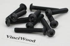 5/16-18 x 2" (10) Button Head Hex Socket Cap Screws (Alloy Steel) Black.