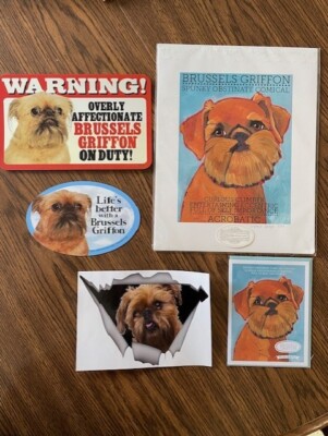 Brussels Griffon Print, Card, Sticker, Sign & Magnet *NEW*