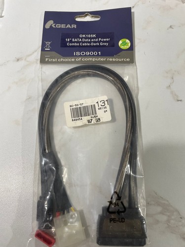 18" Sata Data and Power Combo Cable - 第 1/1 張圖片