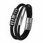 thumbnail 23 - Fashion Mens Stainless Steel Leather Bracelet Wristband Cuff Punk Bangle Jewelry