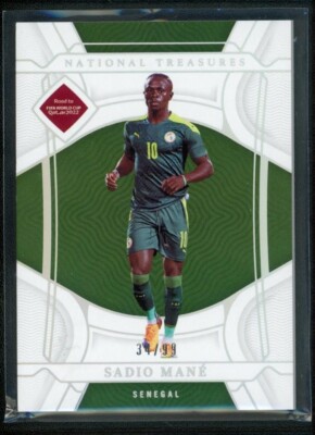 2022 SADIO MANE 34/99 PANINI NATIONAL TREASURES FIFA ROAD TO WORLD CUP