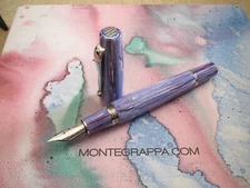 Montegrappa MIA Very Peri Fountain pen 14kt Au Medium nib MIB