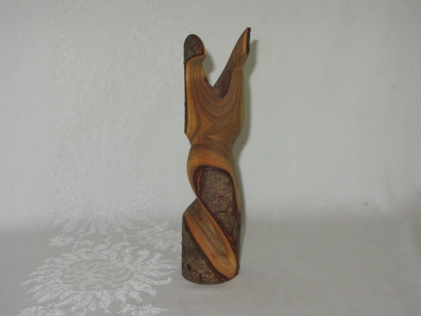 Native Art Canada Carved Sumac Wood Owl Figurine Vintage Carving eBay