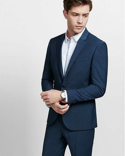 express blue suit jacket