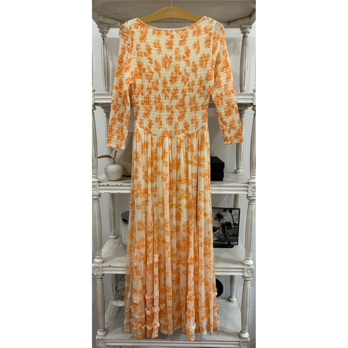 knee length dresses for ladies FREE PEOPLE Floral ITS FATE MIDI Dress