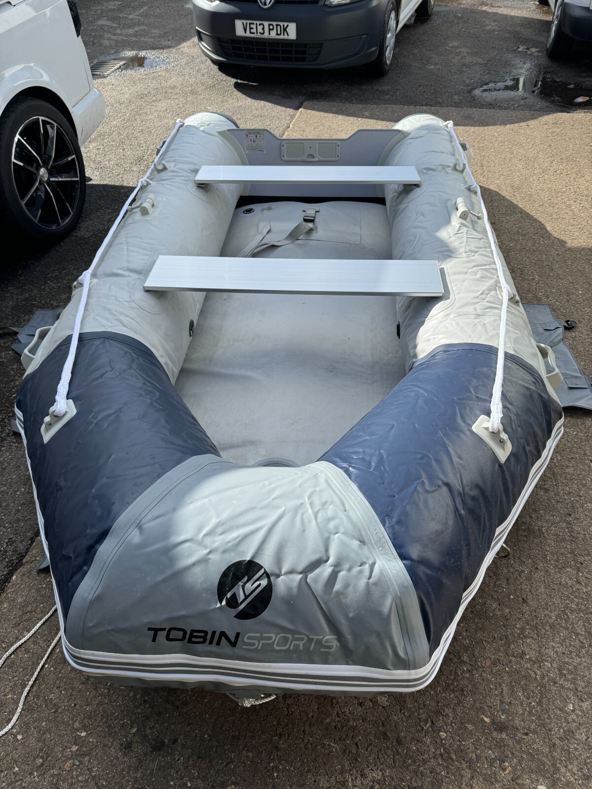 ⭐TOBIN SPORTS MIROVIA 3.3M INFLATABLE BOAT 5 PERSON DINGY 15HP EX DEMO