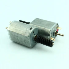 2pcs DC6V 4400rpm FK-130SH Dual Shaft Double Shaft Brush Motor with Plastic Worm