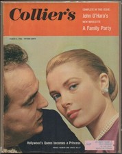COLLIER'S MAGAZINE March 2, 1956 Grace Kelly & Prince Rainier 100% Complete