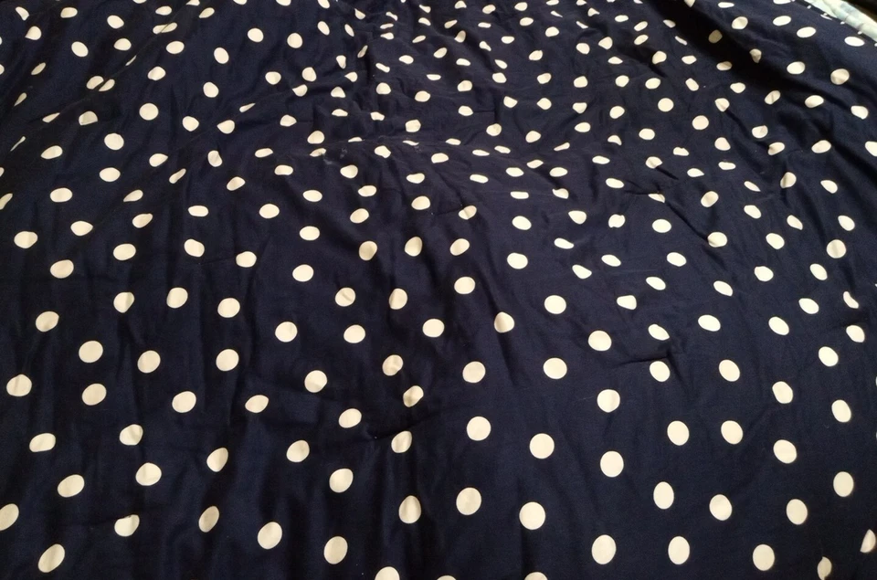 Kate Spade Twin XL Comforter Blue White Polka Dot - Image 3 of 4