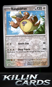 Reverse Holofoil Kangaskhan - 151/182 151/182 Common SV10: Destined Rivals NM