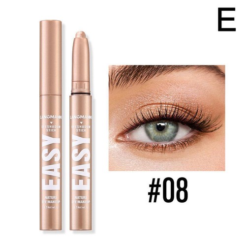 Matte Eyeshadow Stick 12 Colours Eye Shadow Pen Shimmer Lipstick Crayon Q49C - Picture 17 of 36