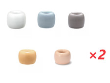 MUJI Home Mini Ceramic Toothbrush Stand Holder 5 Colors 2 Sets Made in Japan
