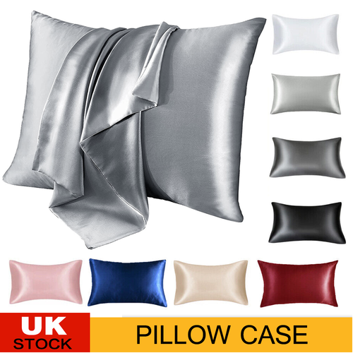 4 Soft 100 Mulberry Satin Silk Pillowcase For Hair Pillow Covers Queen