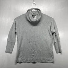 Pure Energy Top Plus X Gray Turtle Neck Longsleeve Pullover Casual