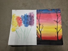 hand painted picture 2in1