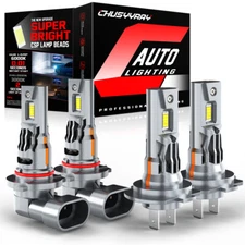 Combo LED Headlight Bulbs Kit High Low Beam 6000K For Lincoln Town 2003-2011