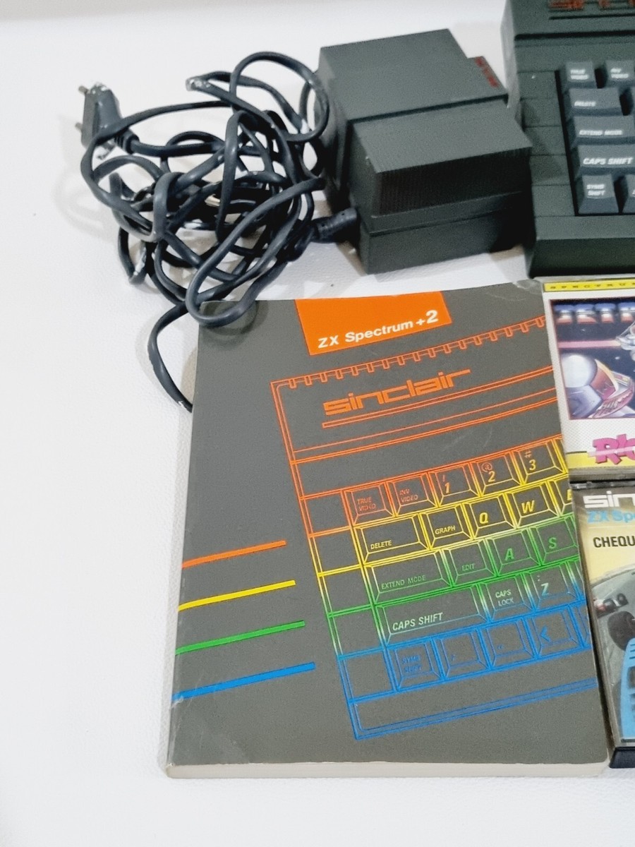 Vintage SINCLAIR 128K ZX Spectrum+ 2 Computer With 12 Tape