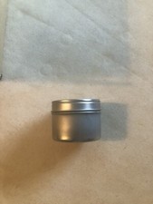 Deep Metal Tins-Round, 2 oz, Window Lid, Silver, NEW 32 TOTAL Price per each .49