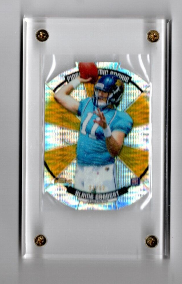 Blaine Gabbert Finest Atomic Rookie Refractor #FARBG Gold Refractor