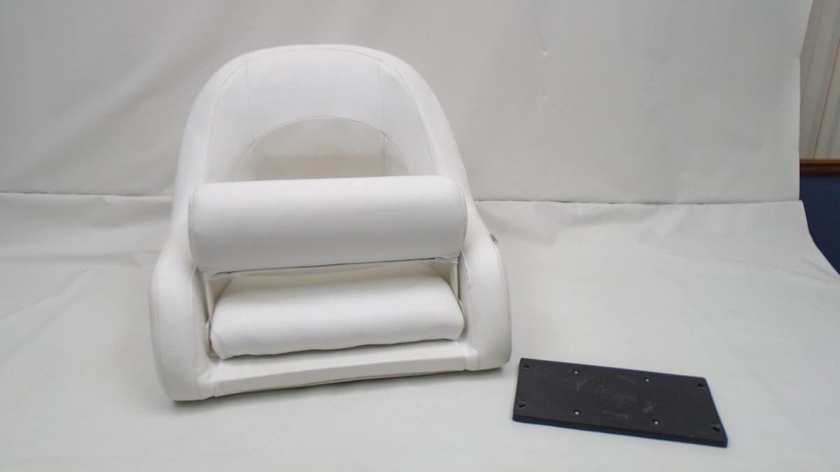 WISE FLIP UP BOLSTER BUCKET SEAT WHITE 8WD1156-6784 MARINE