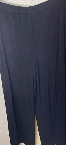 Chicos Travelers Pants Women Sz 1 Medium Black Stretch Acetate High Rise Pull On - Picture 5 of 5