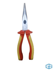 Image of SOFT GRIP BENT NOSE MINI PLIERS, 200MM, YELLOW AND RED