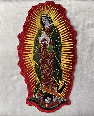 Our Lady Of Guadalupe Embroidered Iron-on  Patch La Virgen De Guadalupe Parche