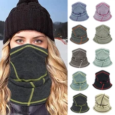 Winter Warmer Windproof Face Cover Fleece Face Mask Scarf for Men Women Sport