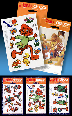 3 OVP PINOCCHIO 1977 bsb APOLLO FILM SELBSTKLEBE STICKER AUTOCOLLANT KALKITOS