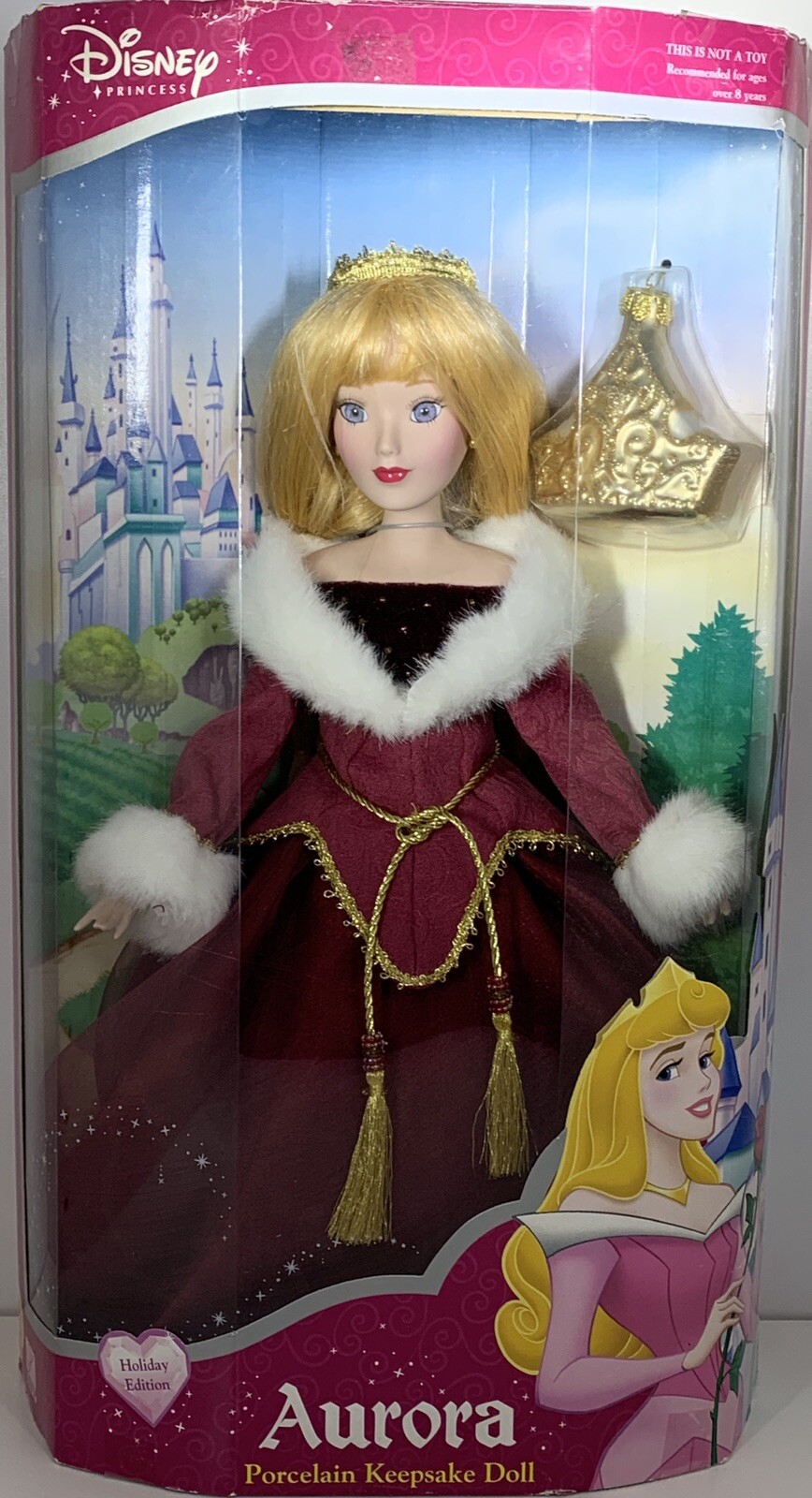sleeping beauty porcelain keepsake doll