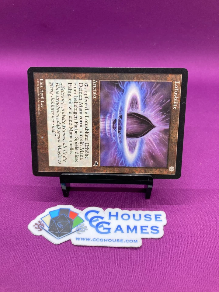 MTG Magic - Lotus Petal Tempest 1997 Vintage Foreign Card German *CCGHouse* - Image 4 of 4