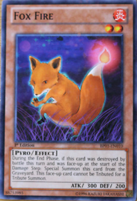 Fox Fire BP01-EN010 Starfoil Rare Near Mint 1st Edition YUGIOH