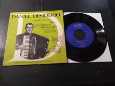 Daniel Desiderio Plays Accordion Miniature VG AMPCO 45 EP Record & Sleeve 1956
