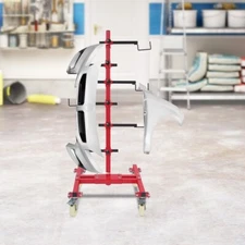 Panel Tree Paint Stand Panel Holder Car Panel Painting Stand w/ 6 Hooks 150lbs