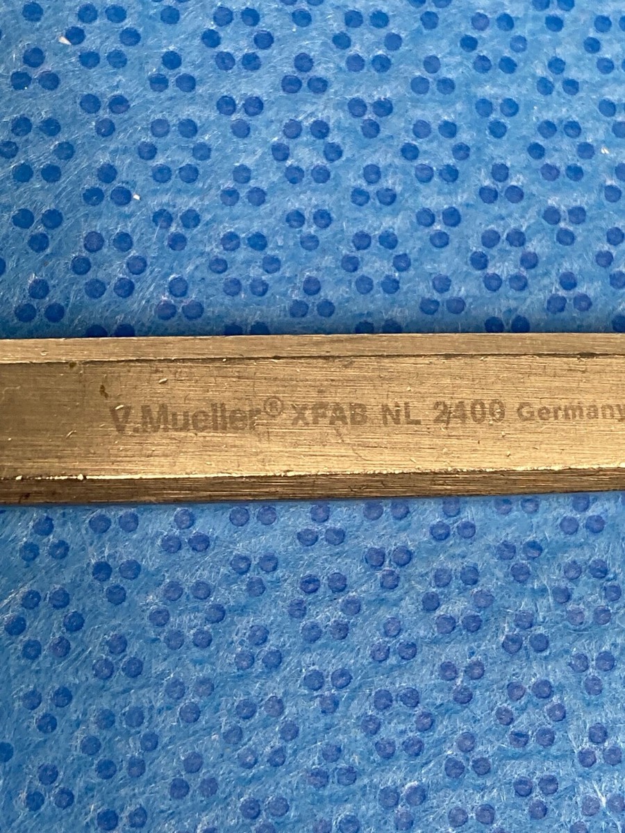 V. Mueller NL2400 Adson Dural Hook Sharp 3mm 90° Tip Neurology