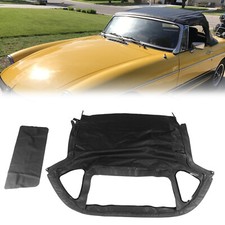 Soft Top Convertible Black Fits 1971-1979 1980 Mg Mgb W 3pcs Plastic Windows