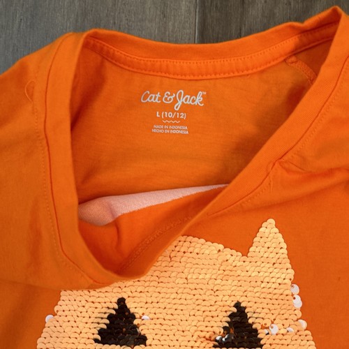 ~Cat and Jack~ Girls Holiday Shirt Size L (10-12) Lot Of 4 - Picture 6 of 12