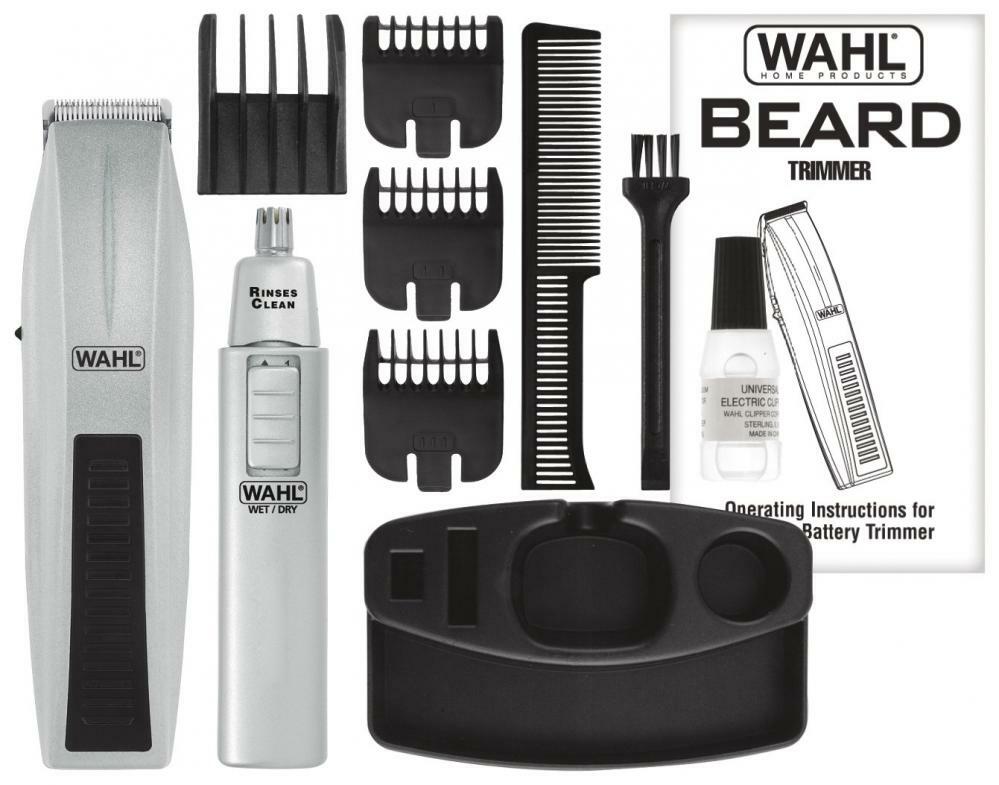 Wahl Mustache and Beard Trimmer with Bonus #5537-420 White 